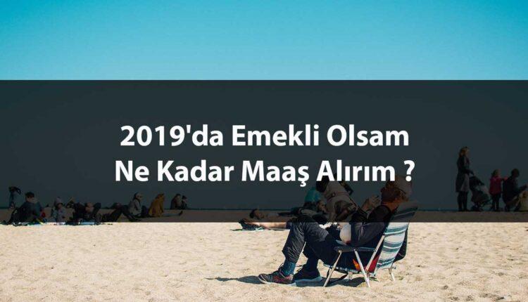 emekli olursam ne kadar maaş alırım 2019