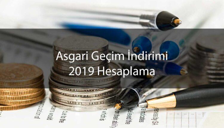 Asgari Geçim İndirimi (AGİ) 2019 Hesaplama