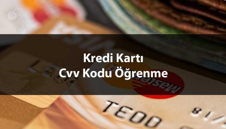 Kredi kartı cvv öğrenme